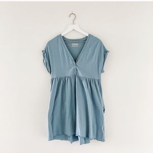 UO ava knit babydoll mini dress